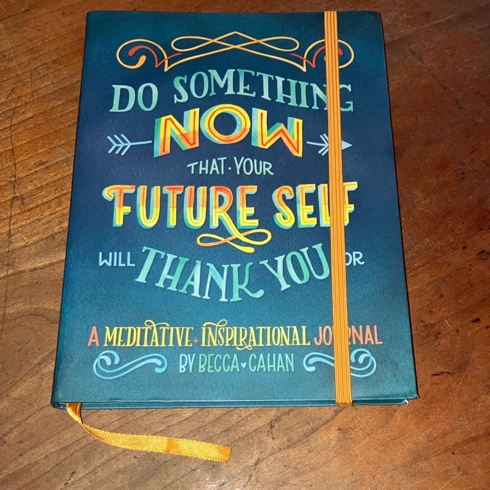 Inspirational meditative Notebook with Elastic by Becca Cahan